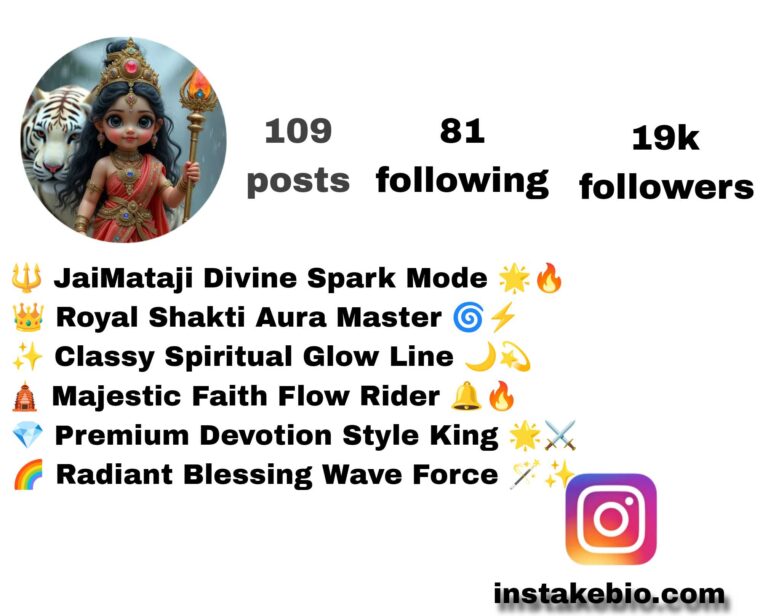 200+ Best Jai Mata Di Instagram Bio Stylish And Jai Maa Durga Stylish Bio