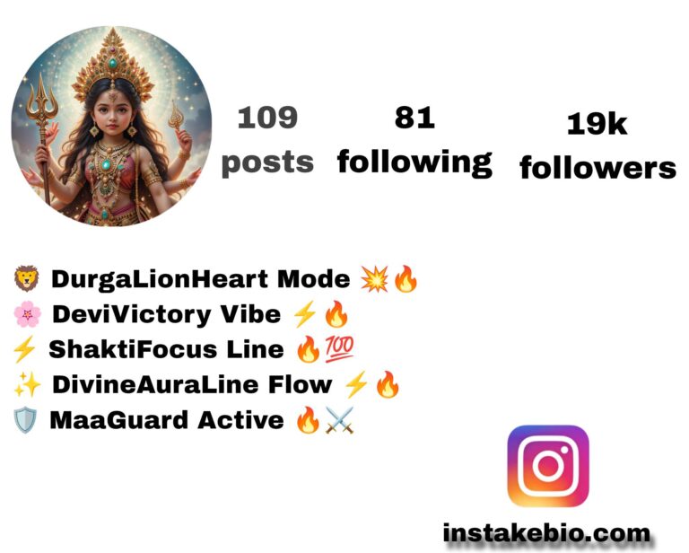 200+ Best Jai Mata Di Instagram Bio Stylish And Jai Maa Durga Stylish Bio