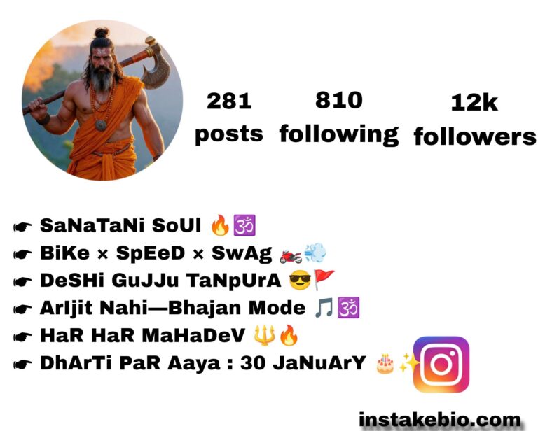 250+ Best Kattar Hindu Instagram Bio |  Stylish, Cool, and Attitude