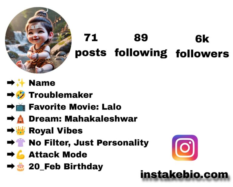 400+ New Mahadev Bio for instagram for Girl | Vip and Stylish