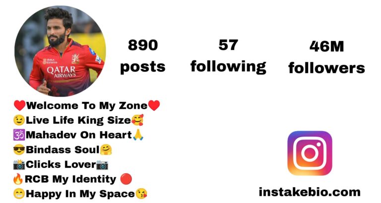 Best 100+ Rcb Bio For Instagram List