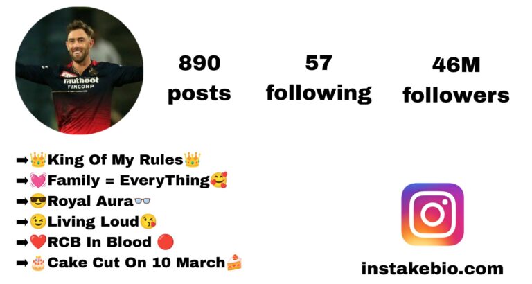 Best 100+ Rcb Bio For Instagram List
