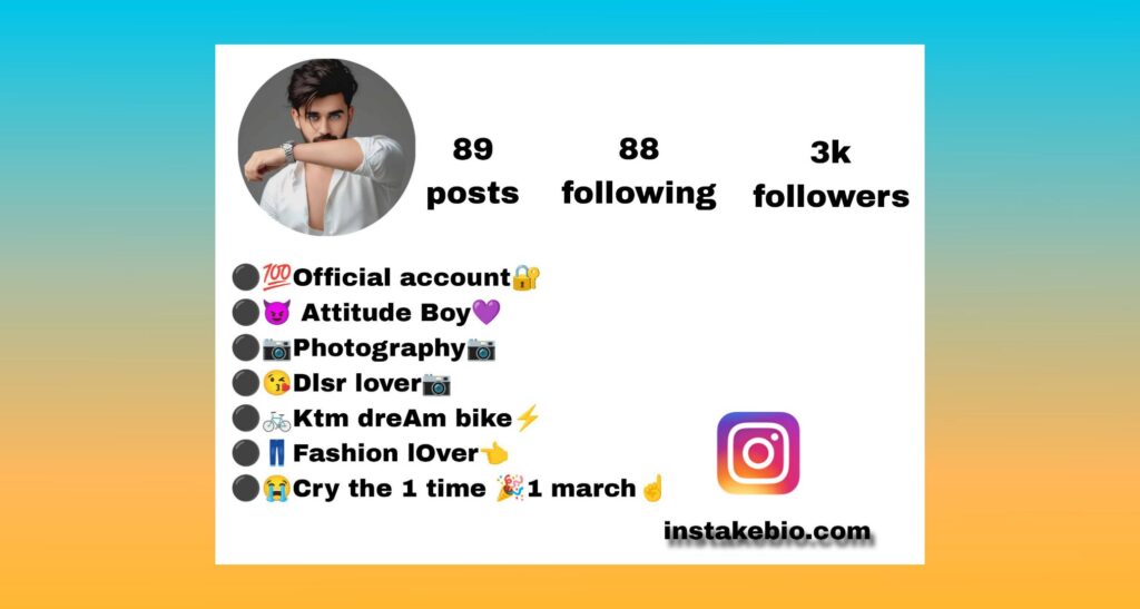 Best Boys Instagram Bio For { 768+} | Simple , Love , Aesthetic, English Kannada Copy paste
