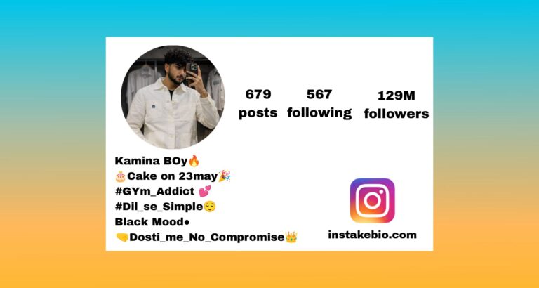 Best Boys Instagram Bio For { 768+} | Simple , Love , Aesthetic, English Kannada Copy paste